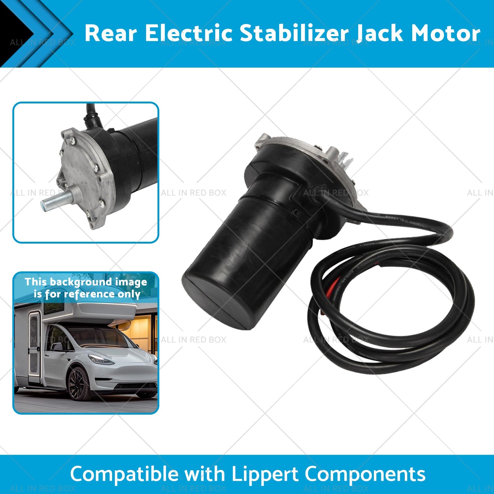 352338 Rear Electric Stabilizer Jack Motor Suitable for Lippert Components-1