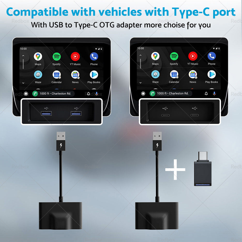 Auto Wireless Carplay Adapter Suitable For Android Most Vehicles with CarPlay-4