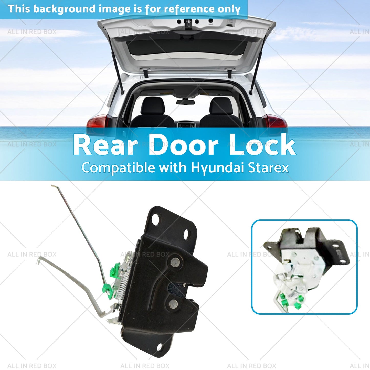Suitcase Lock Rear Door Lock Tailgate Latch Suitable for 96-07 Hyundai Starex H1-2