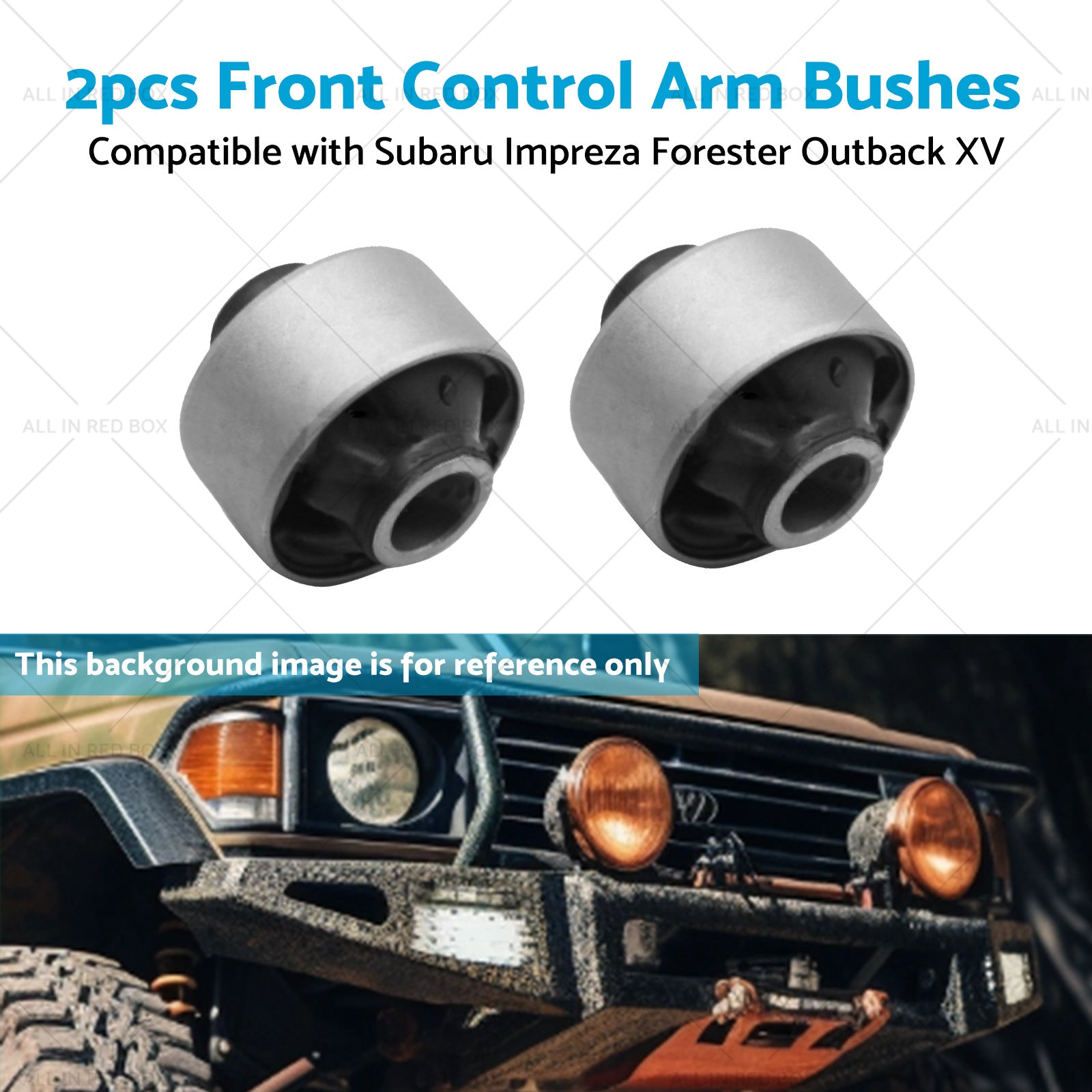 2x Front Lower Control Arm Bush Suitable For Subaru Impreza Forester Outback XV-3