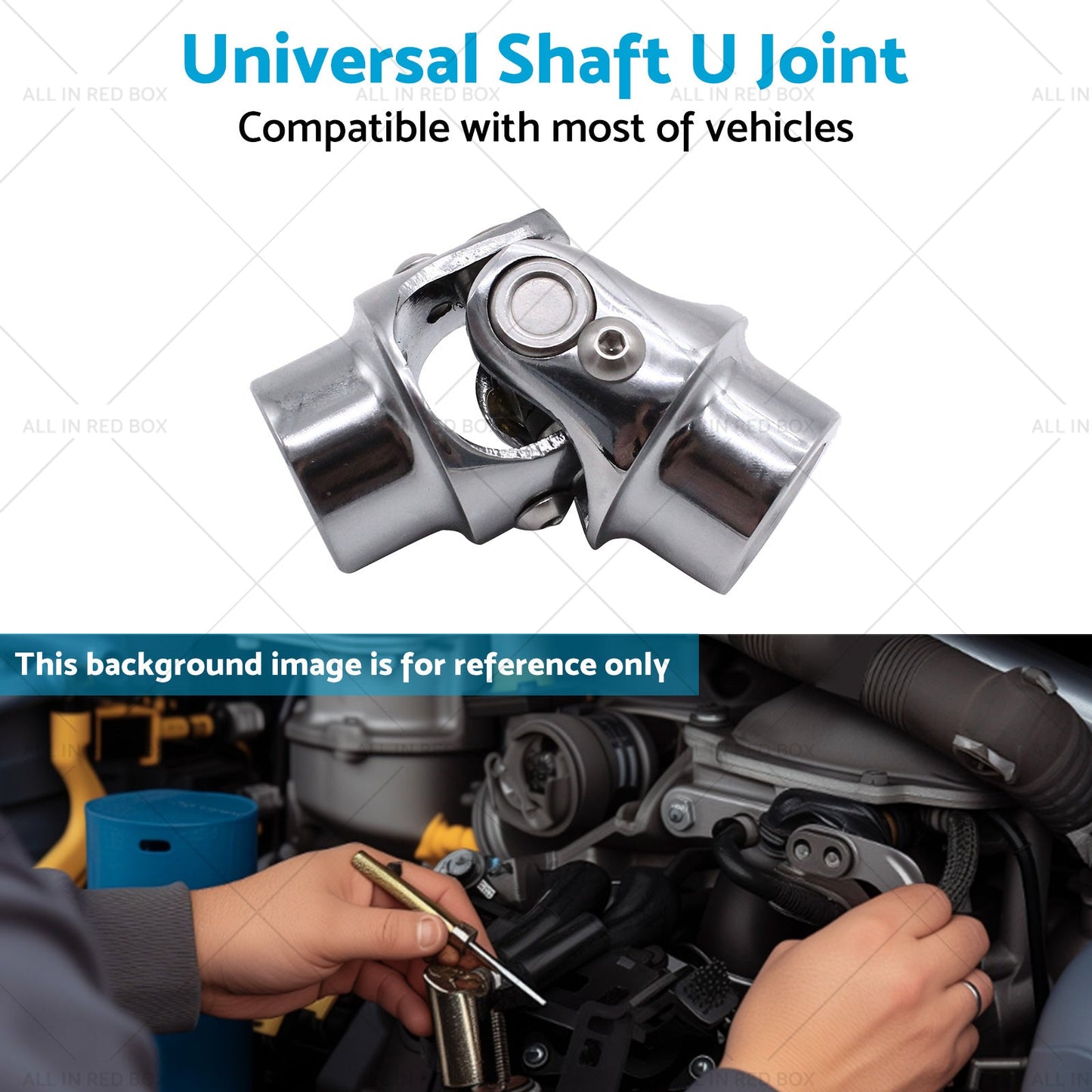 3 or 4 inch  Round x 3 or 4 inch  Round Stainless Steel Universal Single Steering Shaft U Joint-3