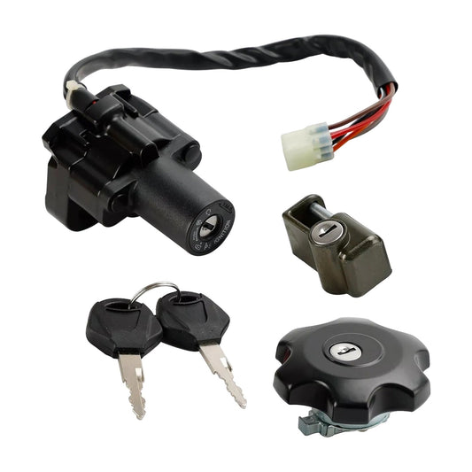 Ignition & Fuel Cap Seat Lock Set Suitable for Suzuki DR650 DR650SE 1996–2022-1