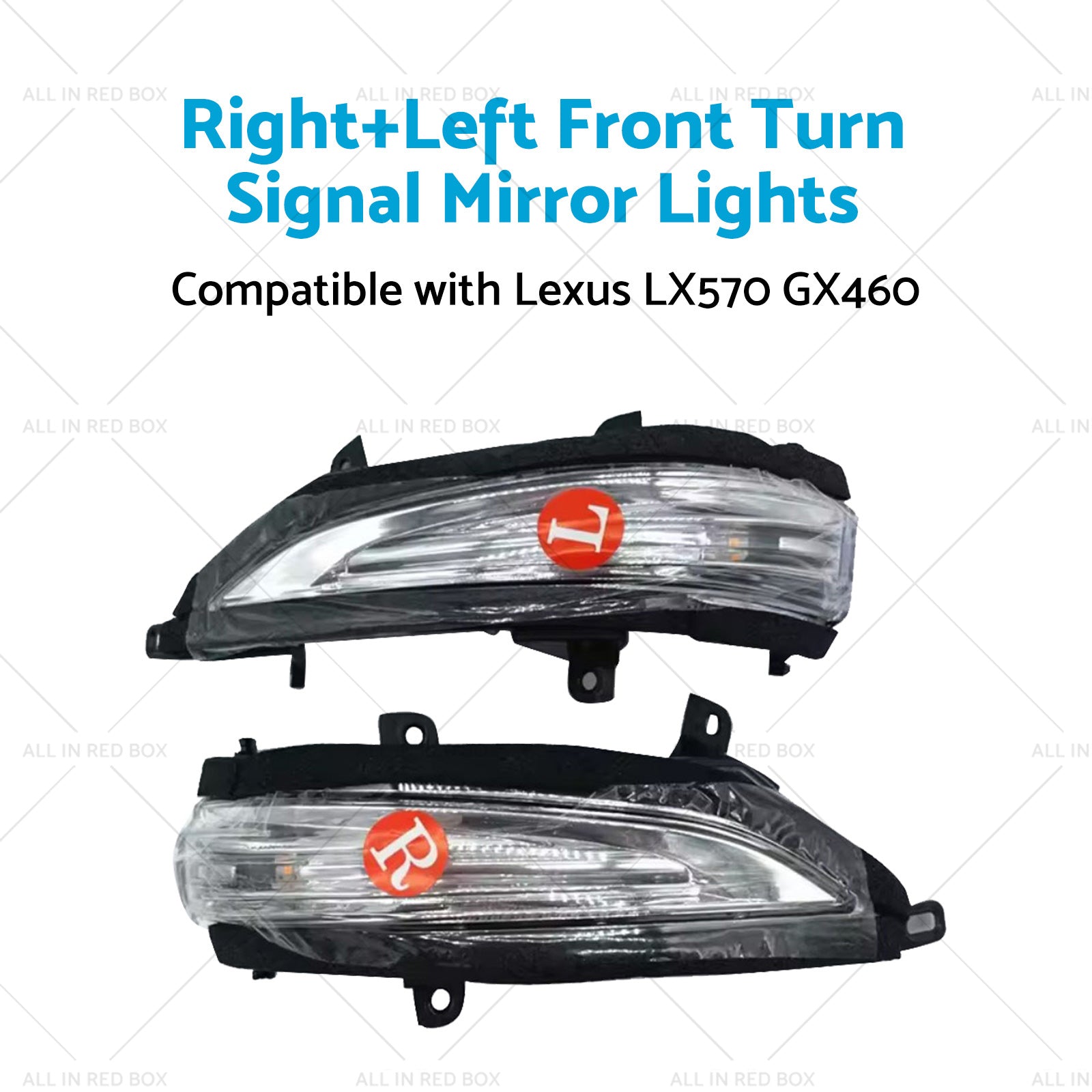RightLeft Front Turn Signal Mirror Lights Suitable for Lexus 13-20 GX460 LX570-3