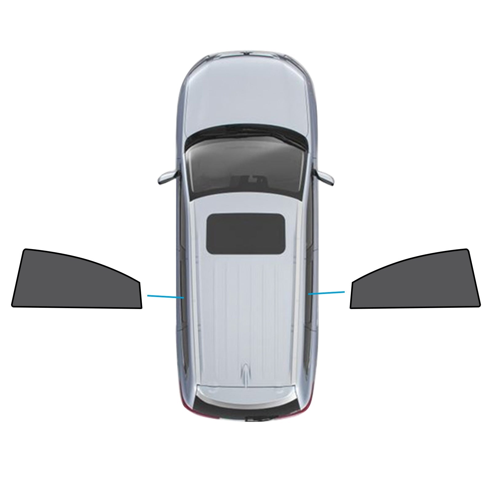 2x Car Rear Window Shades Suitable for Mazda 6 Liftback 2nd Gen GH 2007-2012-0