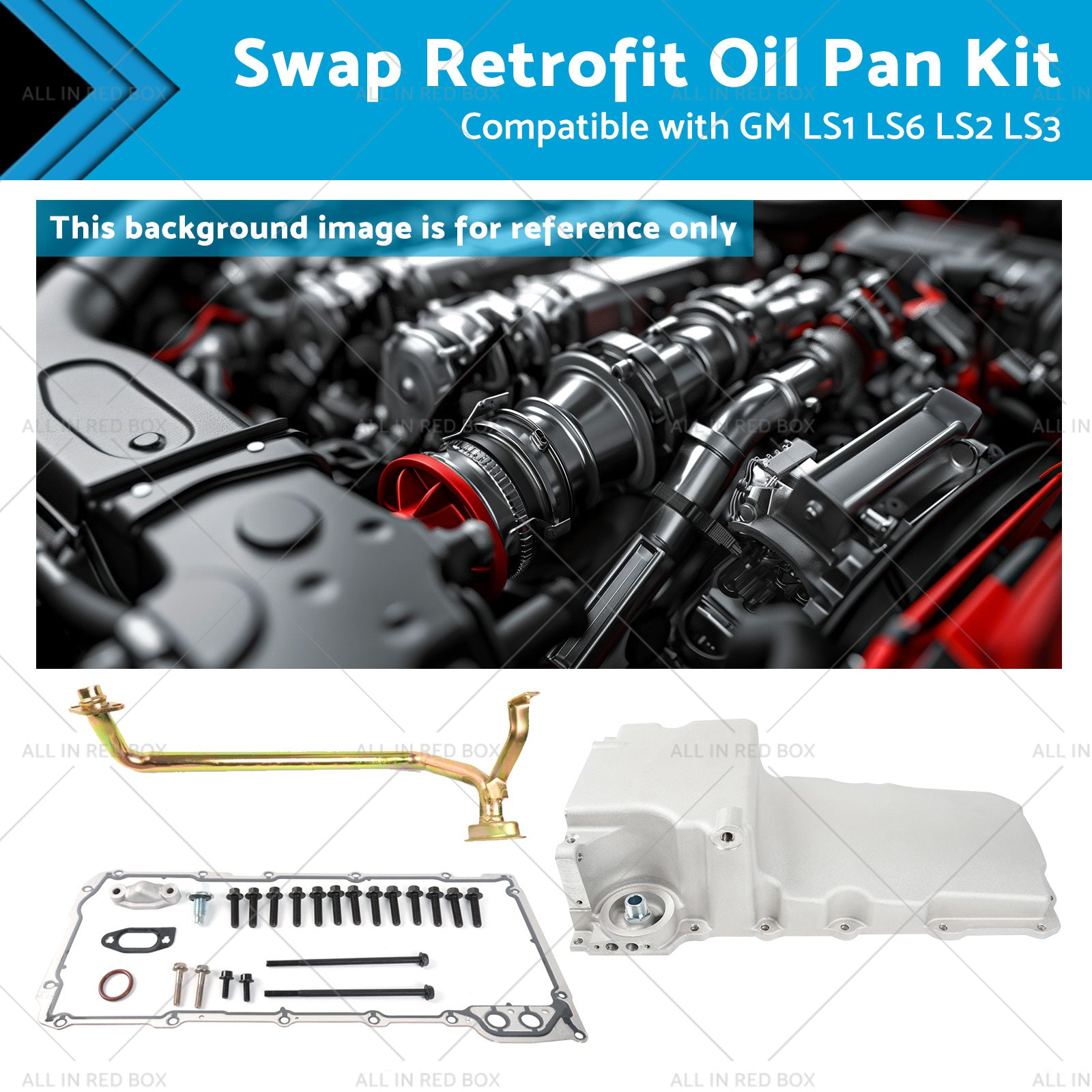 Swap Retrofit Oil Pan Kit Suitable for GM LS1 LS6 LS2 LS3 302-1 1955-1987-0