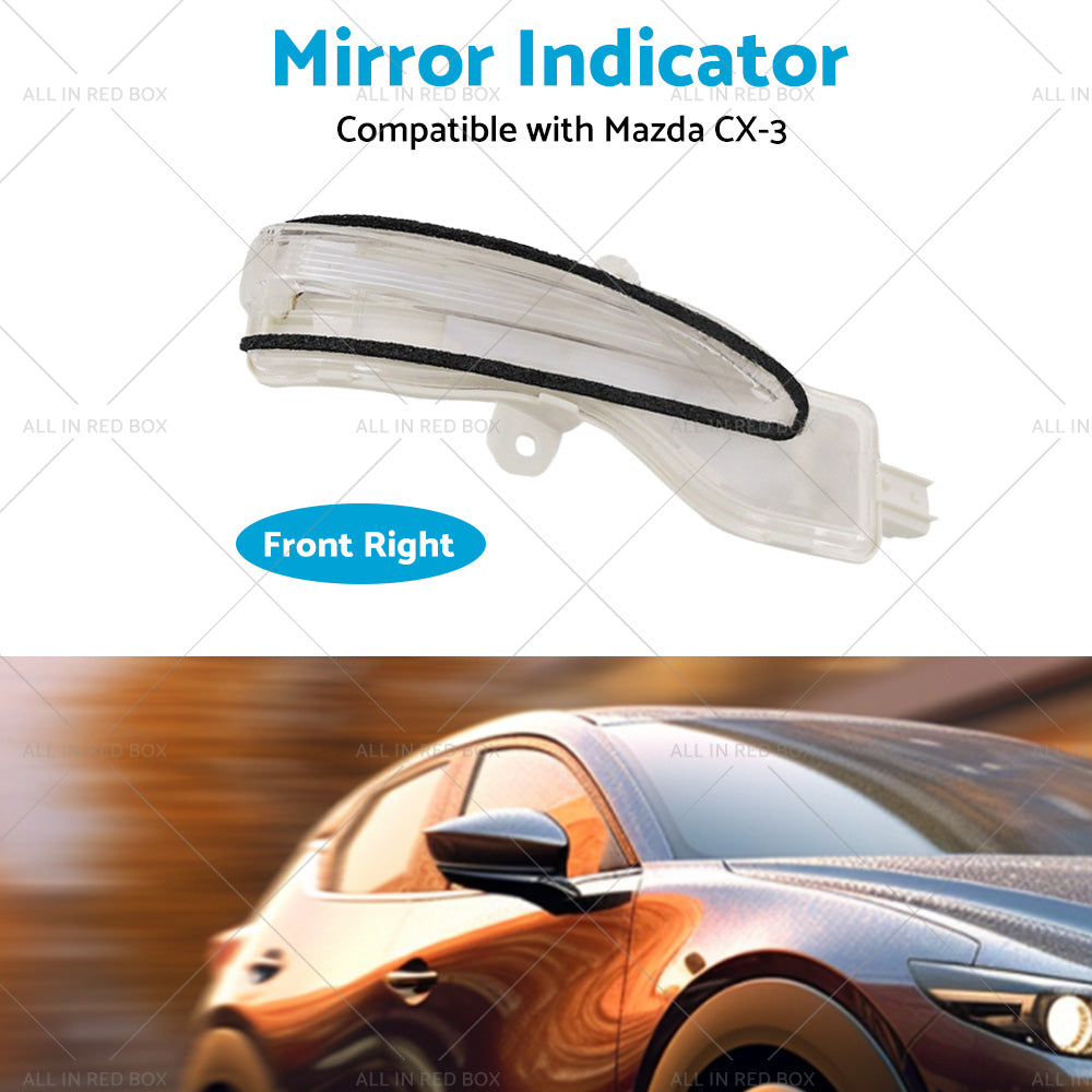 Right Side Mirror Light Indicator Blinker Suitable for Mazda CX3 CX-3 2015-2022-3