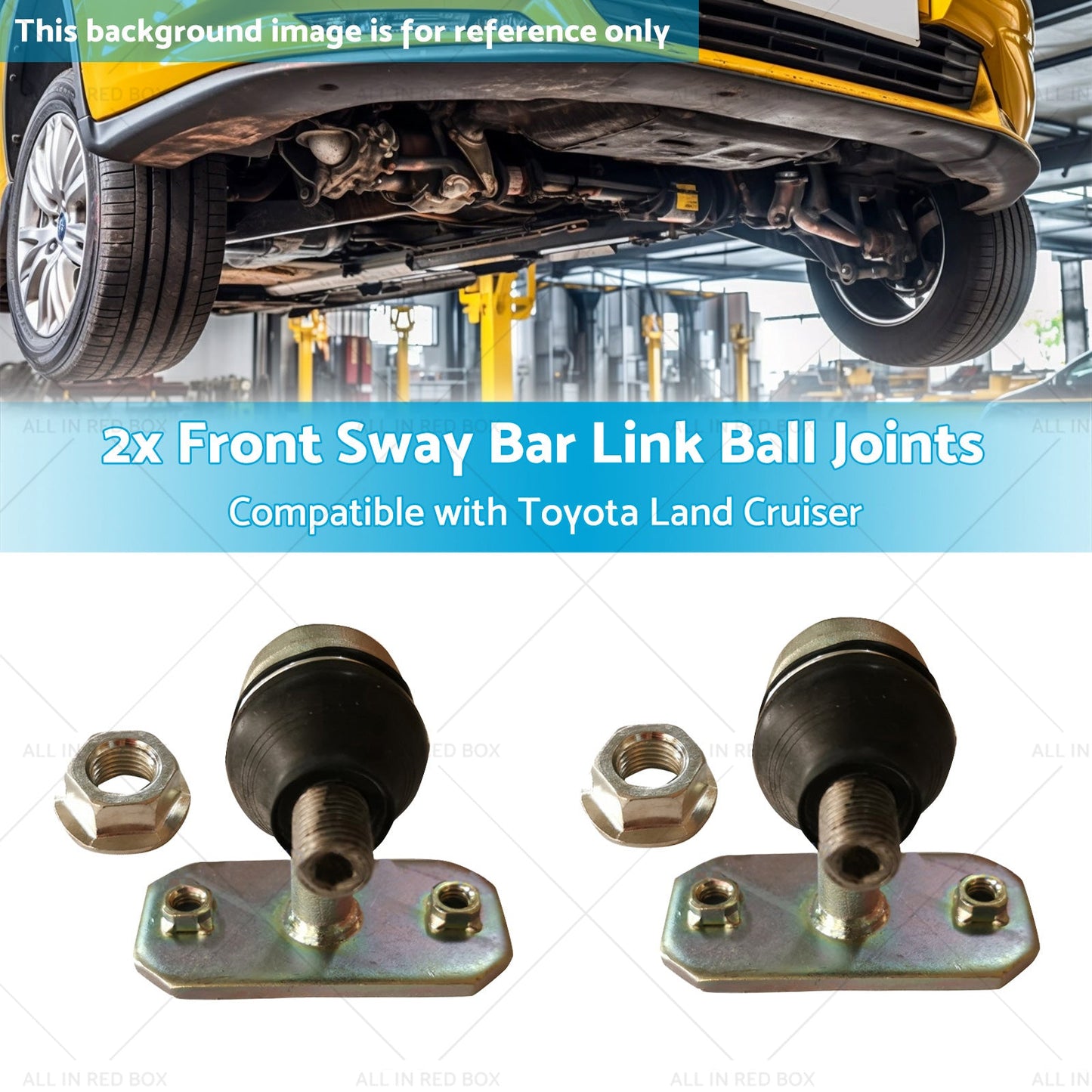 2x Front Sway Bar Link Ball Joints Suitable for Land Cruiser 98-07 48802-60050-2