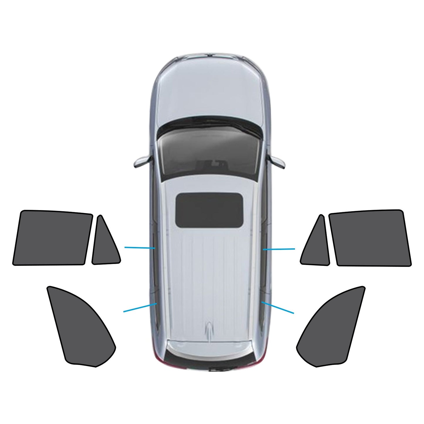 Car Window Sun Shade Magnetic Mesh Blind Suitable For BMW X5 E70 2006-2013-2