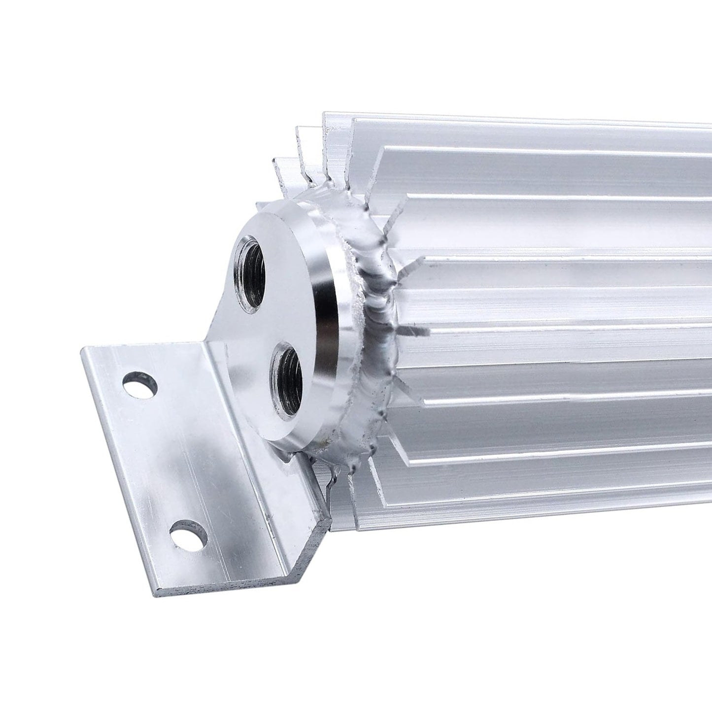 Universal 18inch Dual Pass Transmission Cooler with 1/4inch NPT Fitting Aluminum-1