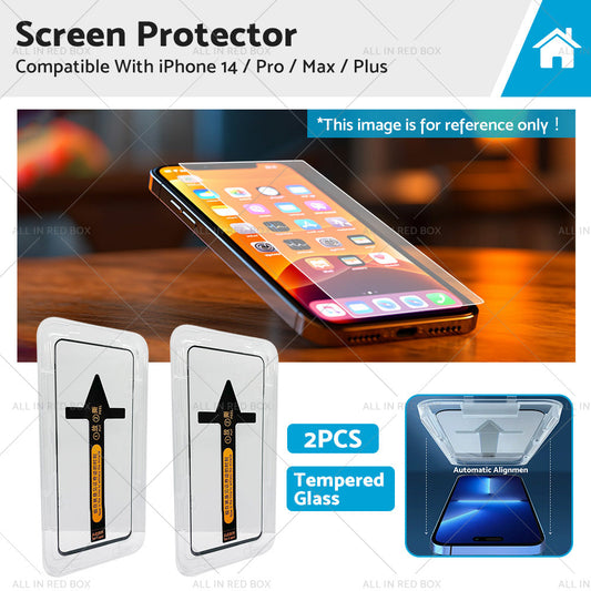 2PCS Tempered Glass Screen Protector Suitable For iPhone 14/ Pro/ Max/ Plus-0