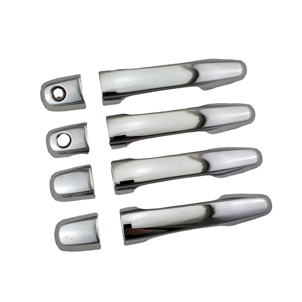 4x Chrome Door Handle Covers Suitable For Mitsubishi Triton MN ML 2006-2014-0