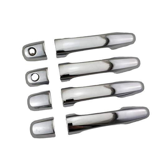 4x Chrome Door Handle Covers Suitable For Mitsubishi Triton MN ML 2006-2014-0