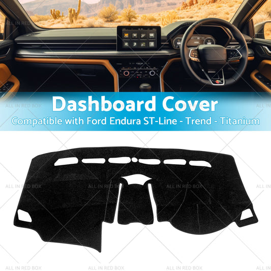 Non-Slip Dash Mat SuitableFor Ford Endura ST-Line -Trend -Titanium 18-19 Black-1
