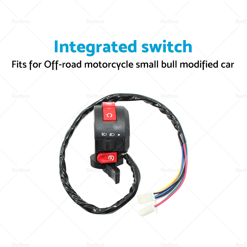 7 Wire Kill Start Light Switch Button Housing 110cc 125cc PIT Quad Dirt Bike ATV-1