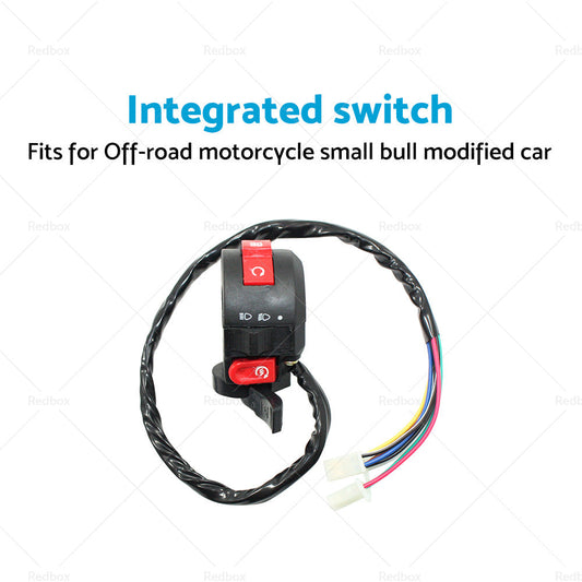 7 Wire Kill Start Light Switch Button Housing 110cc 125cc PIT Quad Dirt Bike ATV-1