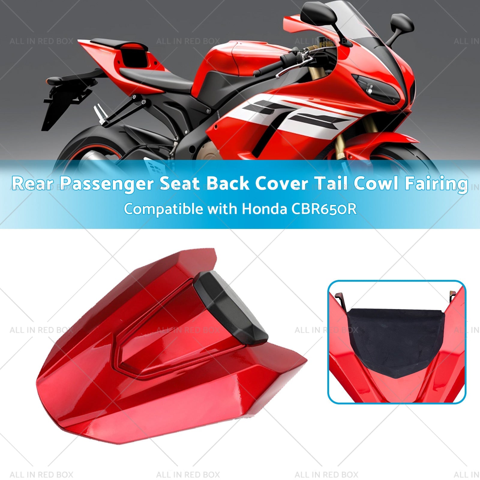 Seat Back Cover Tail Cowl Fairing Rear Passenger Suitablefor Honda CBR650R 19-20-2