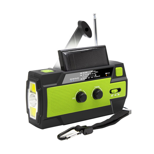 4000mAh Emergency Solar Hand Crank Weather Radio Power Bank Charger Flashlight-0