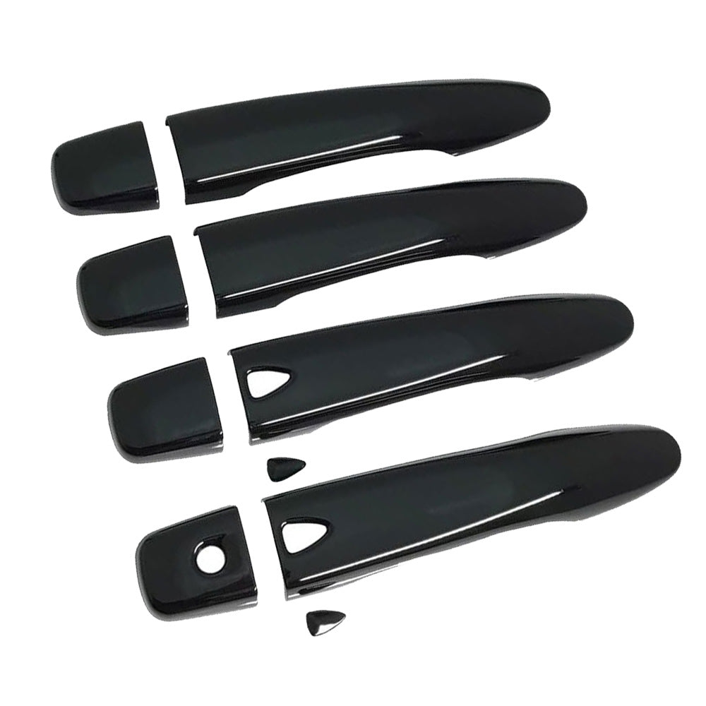 4x Black Door Handle Covers Suitable For Nissan Navara NP300 D23 2015-Onwards-2