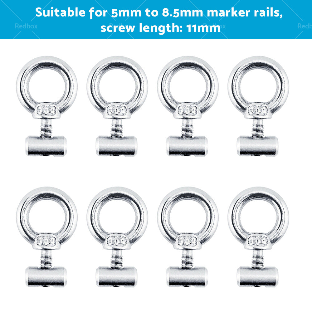 8 PCS Awning Rail Stoppers Rail Track Screws for Boat RV Caravan Stainless Steel-3