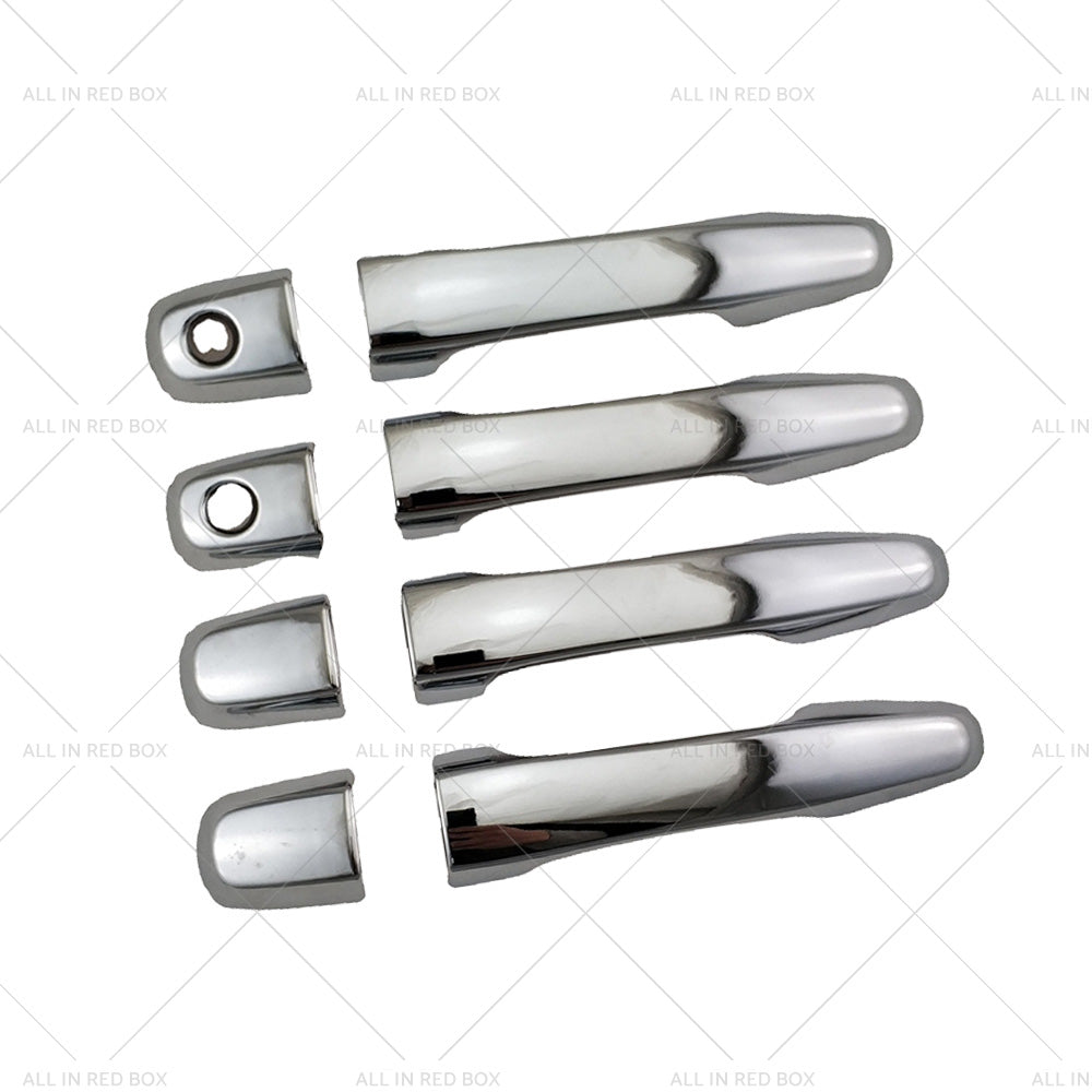 Chrome 4PCS Door Handle Covers Suitable for Mitsubishi Triton MN ML 2006 - 2014-4