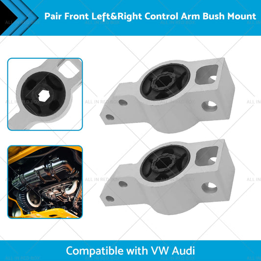 Pair Front Left and Right Control Arm Bush Mount Suitable for VW CADDY GOLF Audi-1