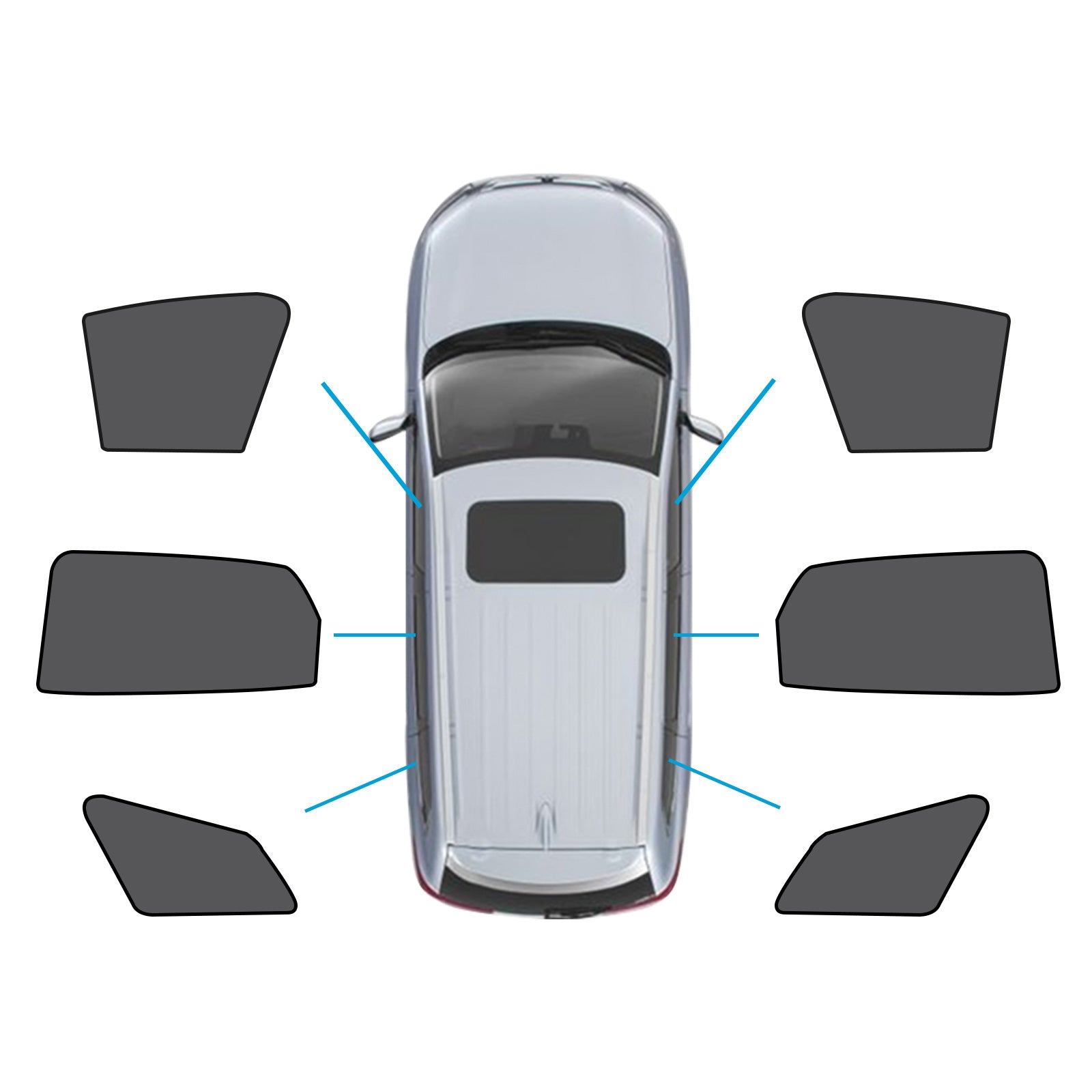 Window Magnetic Mesh Sunshades Suitable for Kia Sportage 21-24 UVA  Protection-4