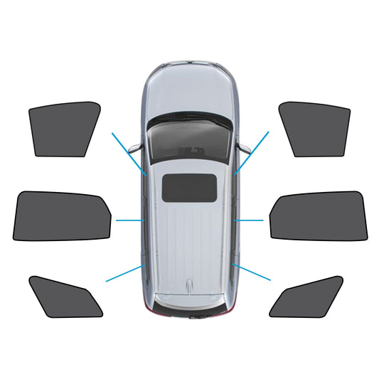 Polyester 6x Window Magnetic Mesh Sunshades Suitable for Kia Sportage 2021-2024-0