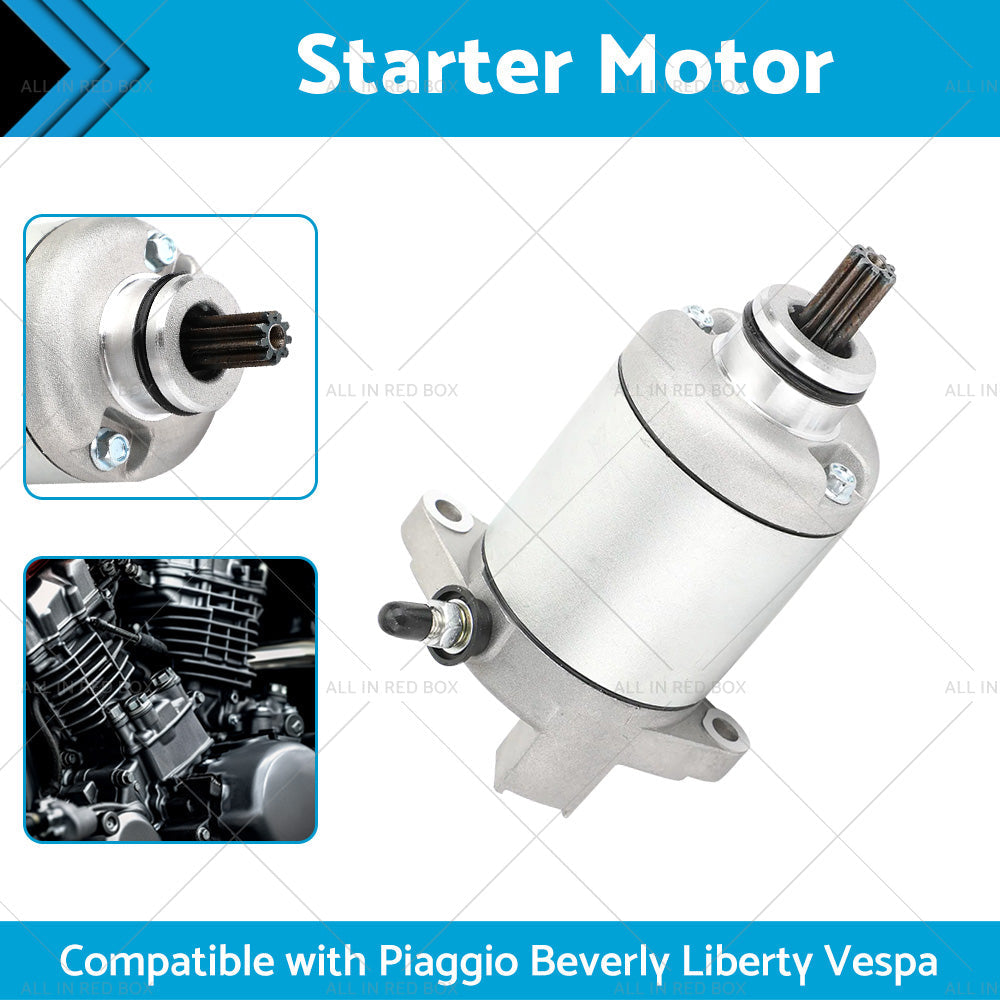 Starter Suitable For Piaggio Fly 125 Vespa LX 125 Liberty 150 X8 X9 200 X-Evo-2
