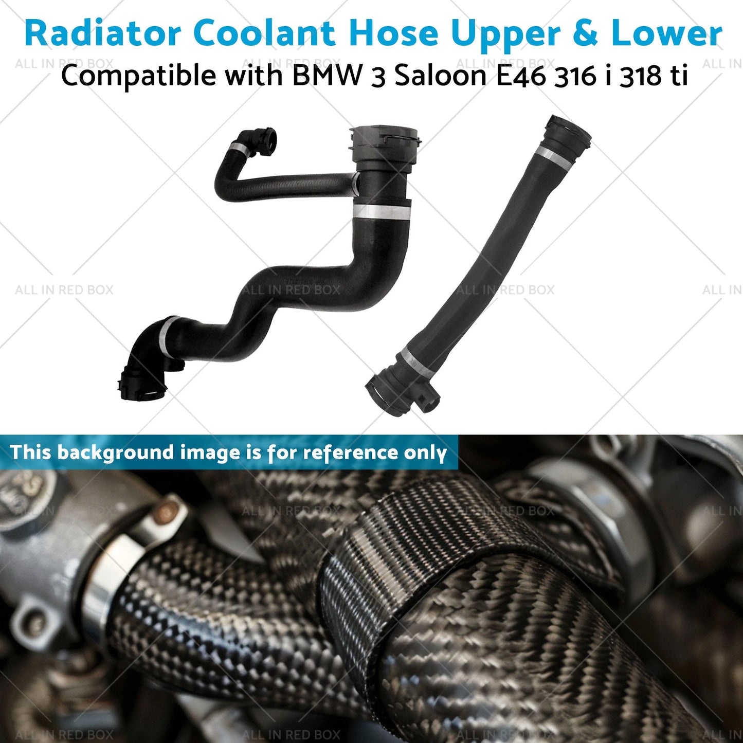 Upper  and  Lower Radiator Coolant Hose Suitable for BMW 3 Saloon E46 316 i 318 ti-4