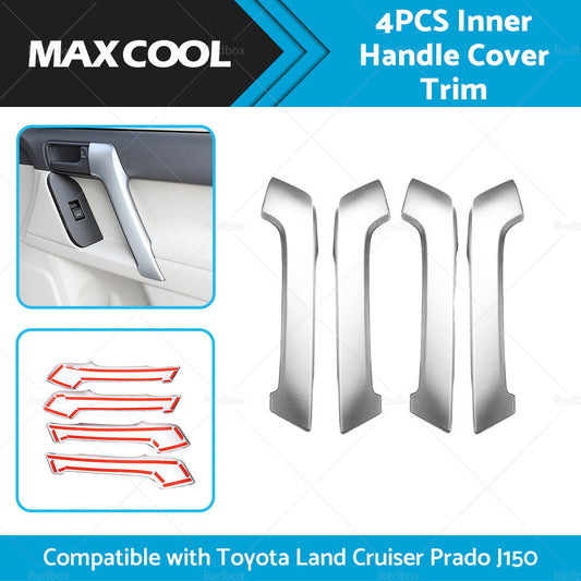4PCS Matte Front Door Armrest Cover Trim Suitable For Land Cruiser Prado J150-1