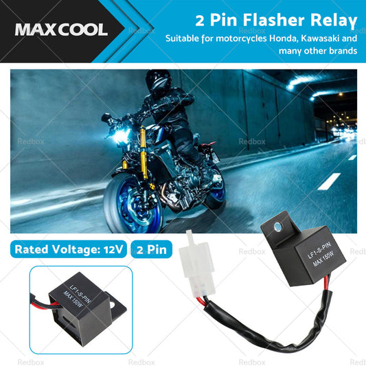 Suitable For Kawasaki Yamaha 2Pin Motorcycle LED Turn Signal Light Flasher Relay-0