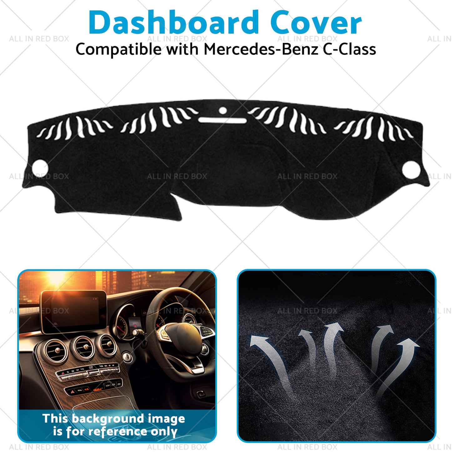 Suitable for Mercedes C-Class W204 6 or 2011-6 or 2014 Dashboard Dash Mat-3