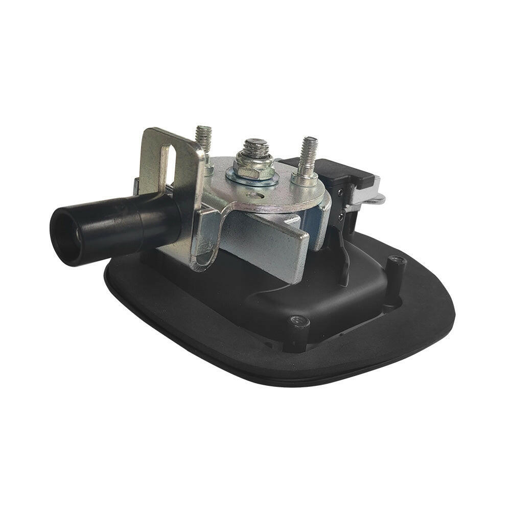 1x Central Locking Handle Whale Tail Lock Power Operated Black Recessed Folding-2