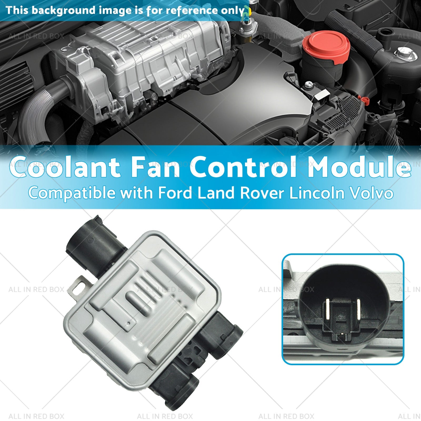 Coolant Fan Control Module Suitable for Ford Land Rover Lincoln Volvo 7T4Z8B658B-2