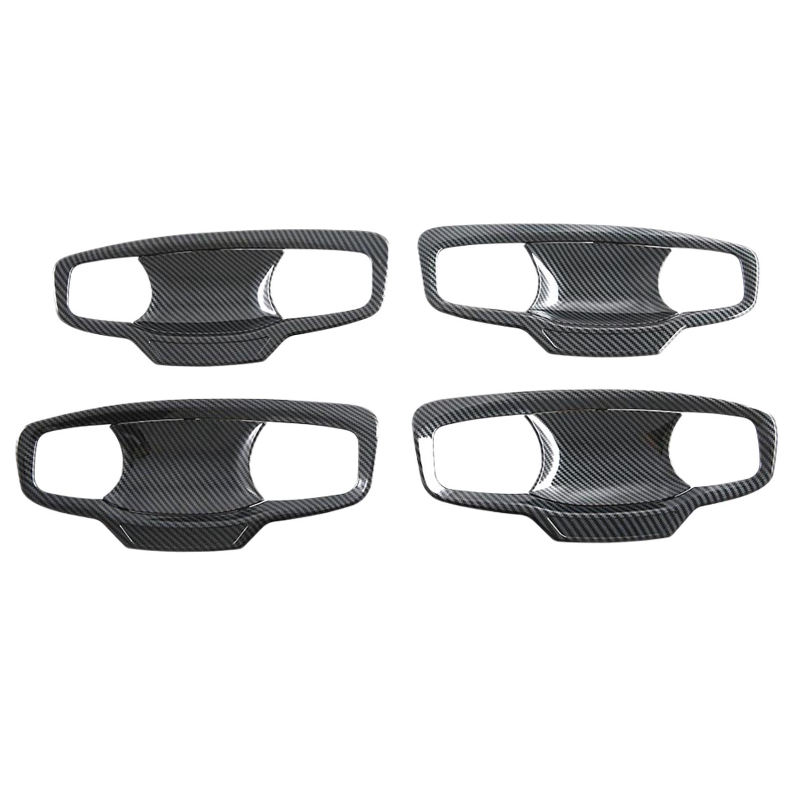 Carbon ABS Door Handle Bowl Cover Trim Suitable For Mitsubishi MV Triton 2023-25-0