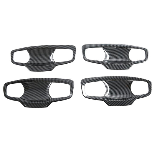 Carbon ABS Door Handle Bowl Cover Trim Suitable For Mitsubishi MV Triton 2023-25-0