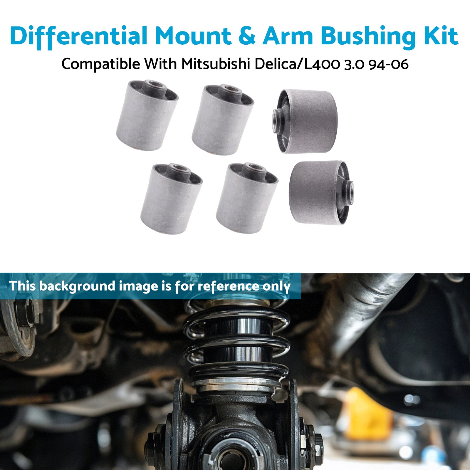Differential & Suspension Bushing Set Suitable For Mitsubishi L400 PD6W MB951814-3