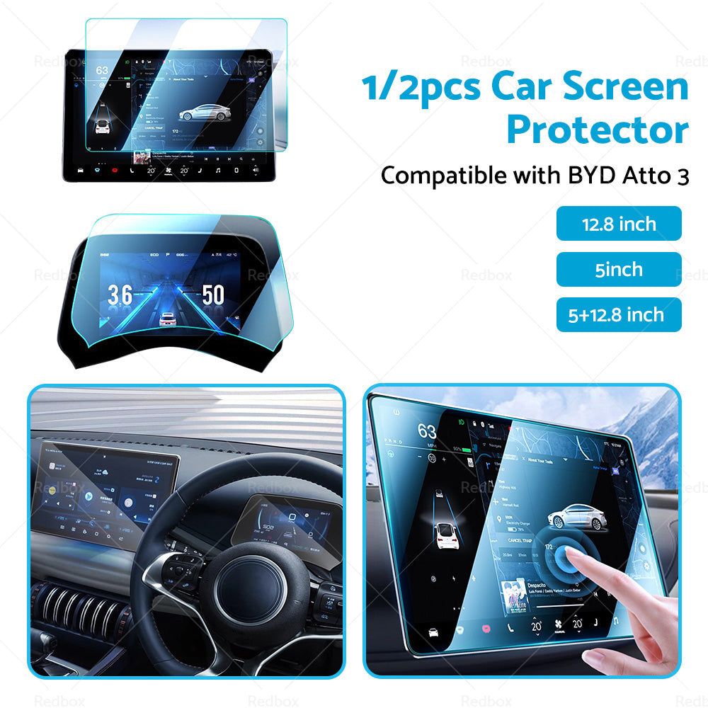 Tempered Glass Screen Protector Center Control  Suitable for BYD Atto3 Dolphin-3