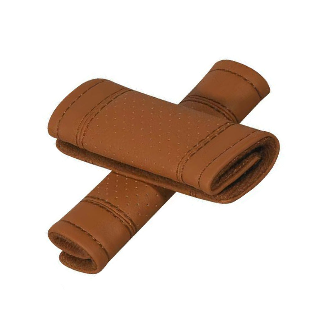 2pcs Universal Car Accessories Faux Leather Door Handle Cover Soft Car Handle-5