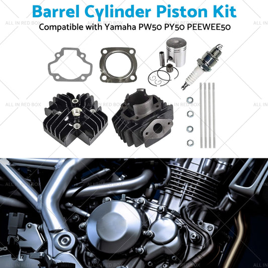 Rebuild Head Bore Barrel Cylinder Piston Kit Suitable for Yamaha PW50 PEEWEE50-1