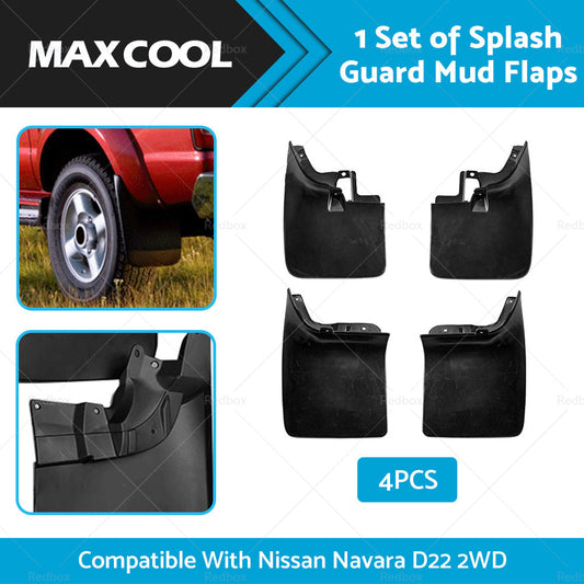Splash Guard Mud Flaps Front Rear Suitable For Nissan Navara D22 2WD 1998-2005-1