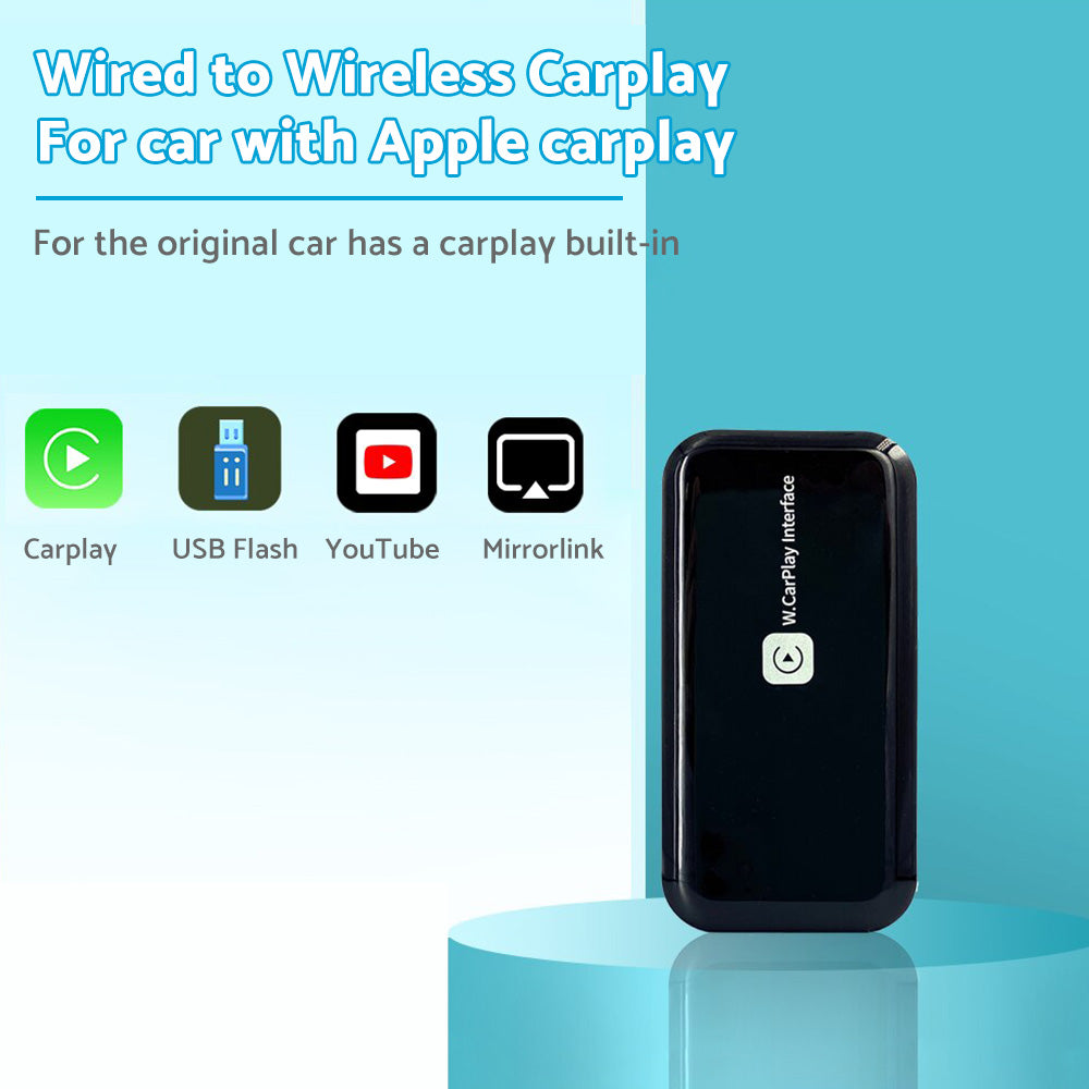 Smart 5G Wifi Carplay Dongle Wired to Wireless Car play USB Adapter Mirror link-3