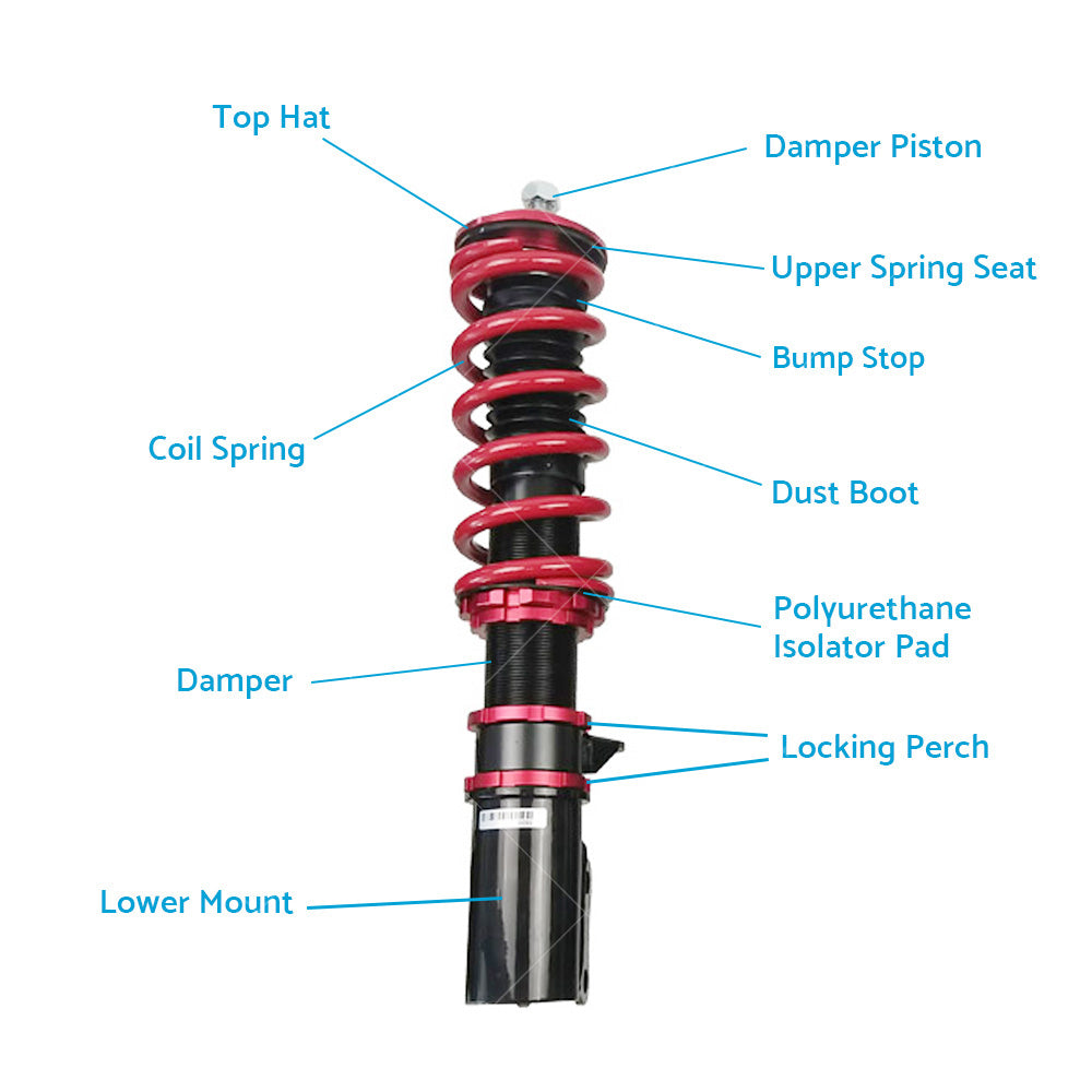 Adjustable Height Coilover Suspension Shock For Holden VE Commodore Sedan Wagon-4