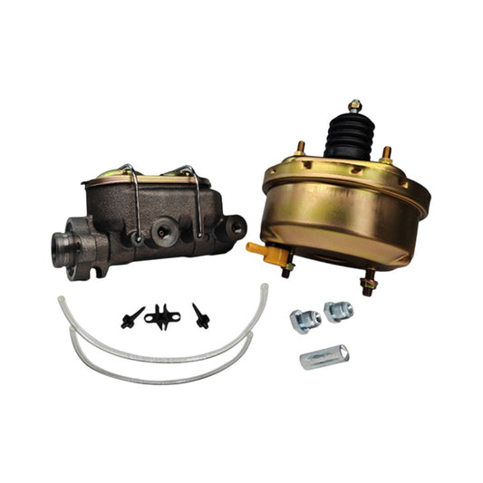 7" Brake Booster & 1&1/8" Bore Master Cylinder Kit Suitable For Universal Car-0