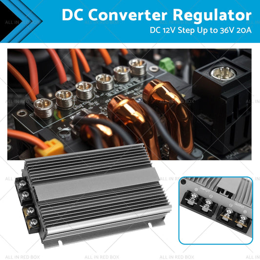 Waterproof DC-DC 12V Step Up to 36V 20A Converter Regulator Car Power Supply-0
