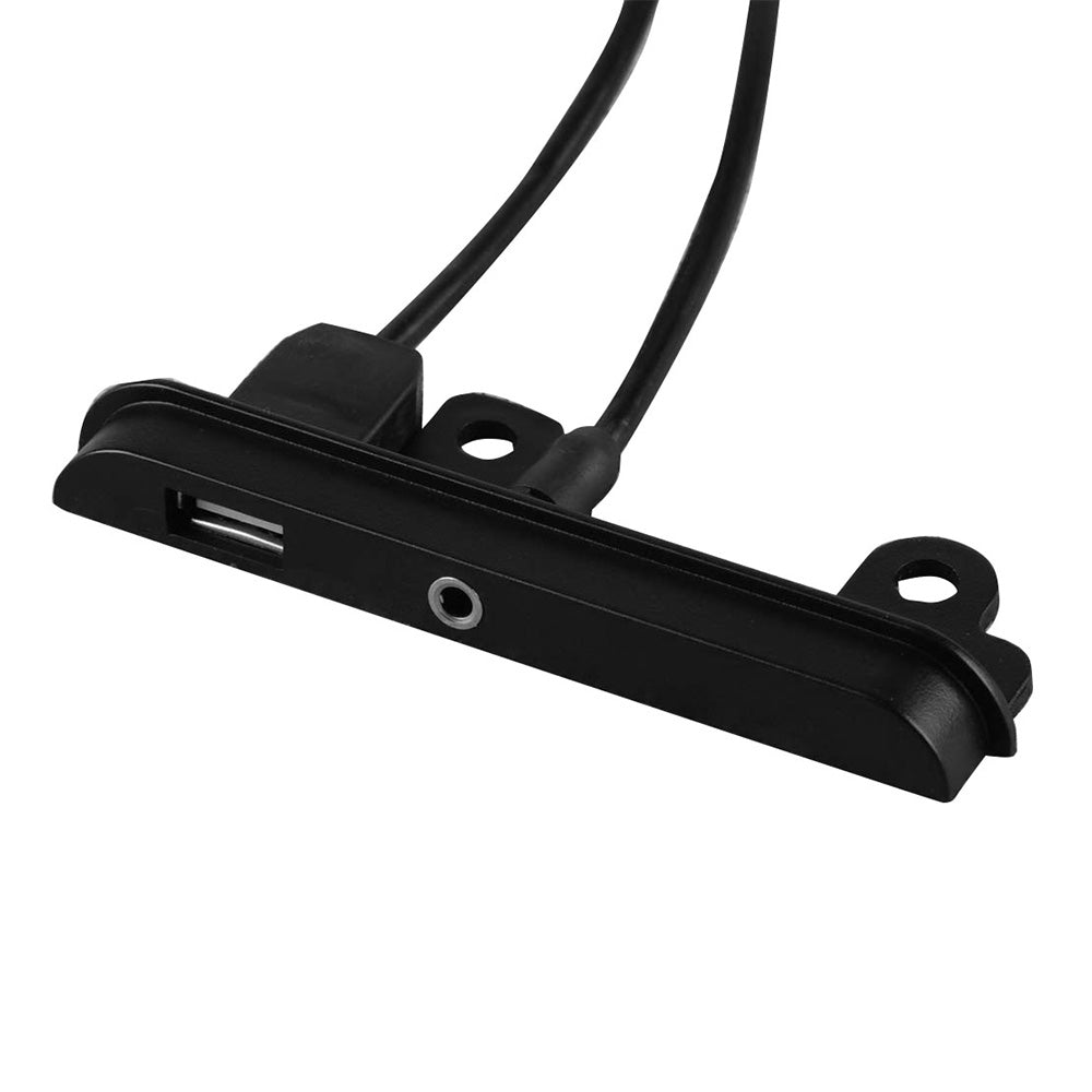 2 DIN Fascia Dash Kit with Side Trims, Brackets, USB & AUX Port Suitable For Toyota-3