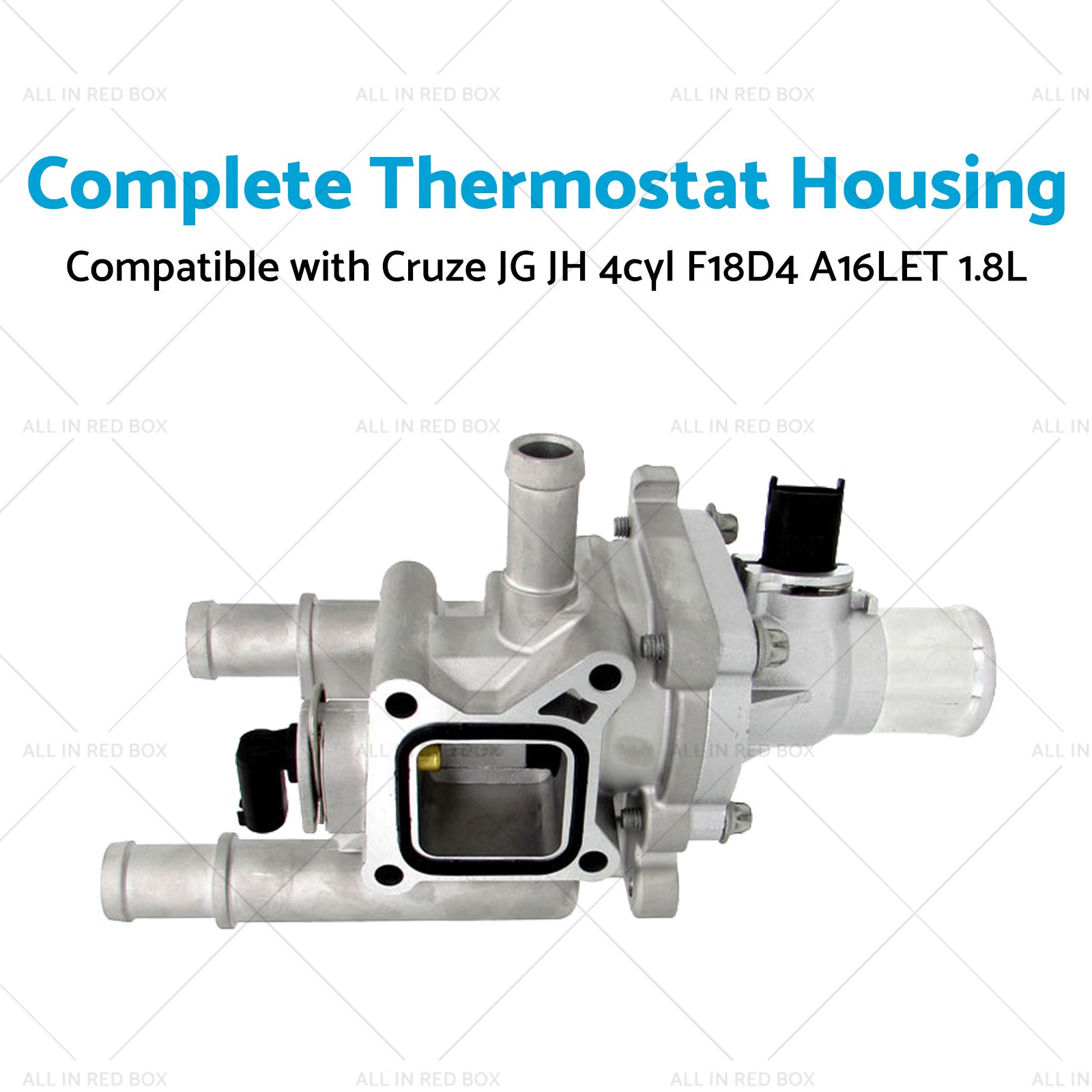 1x Complete Thermostat Housing Suitable for Cruze JG JH 4cyl F18D4 A16LET 1. 8L-3