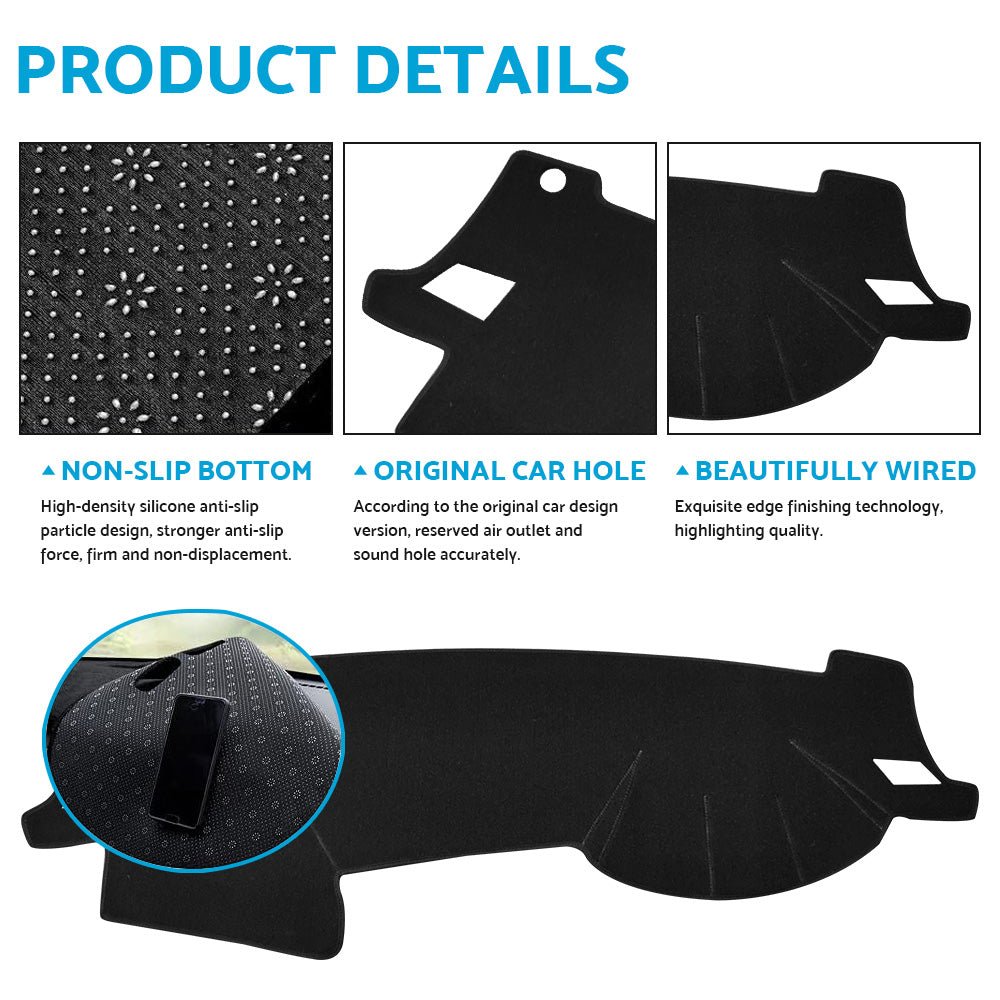 Dash Mat For Subaru Liberty 2003-2009 Sedan Dashboard Cover Black Non-Slip-2