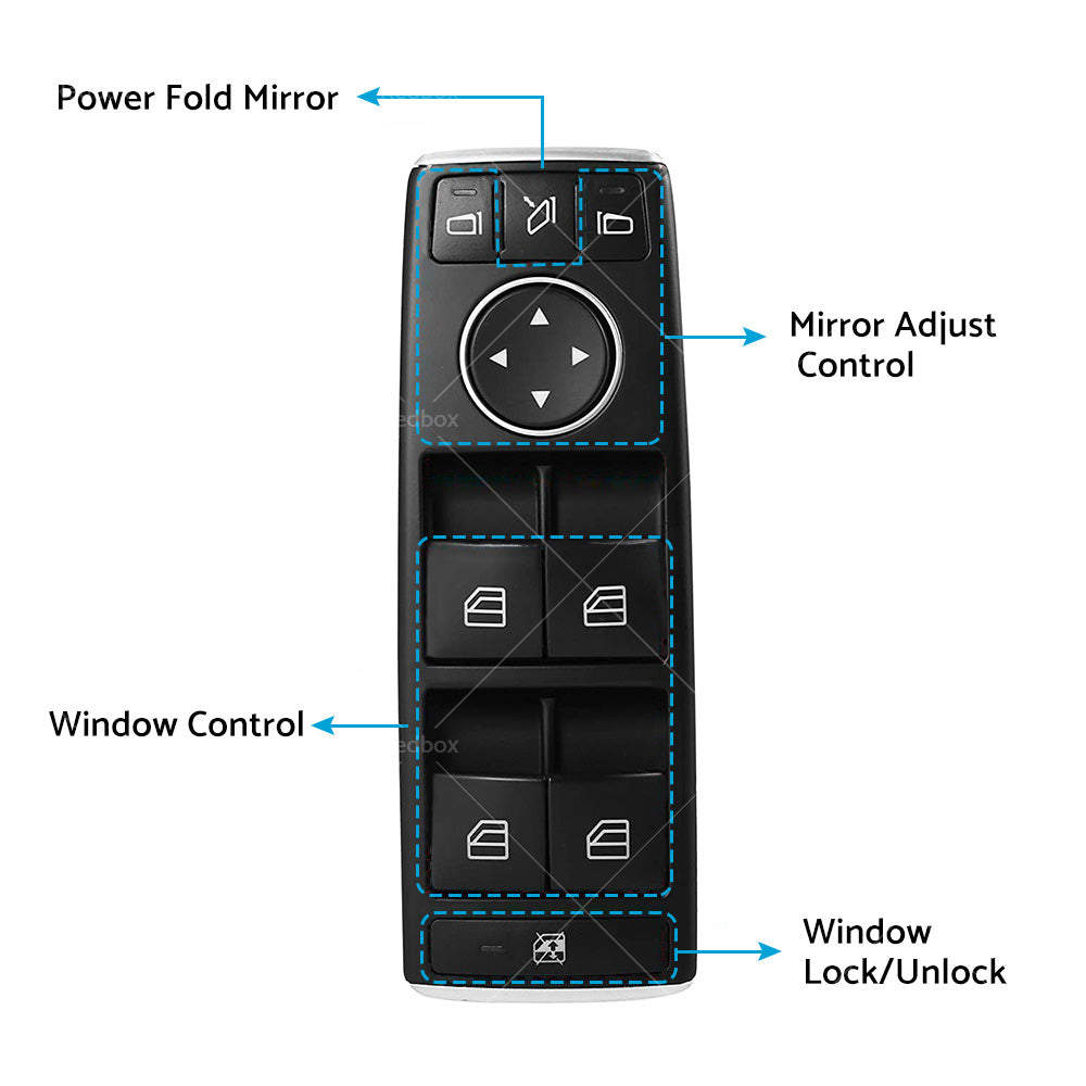 Master Power Window Switch Fits For Mercedes Benz C E GLK S204 W204 W212 S212-4