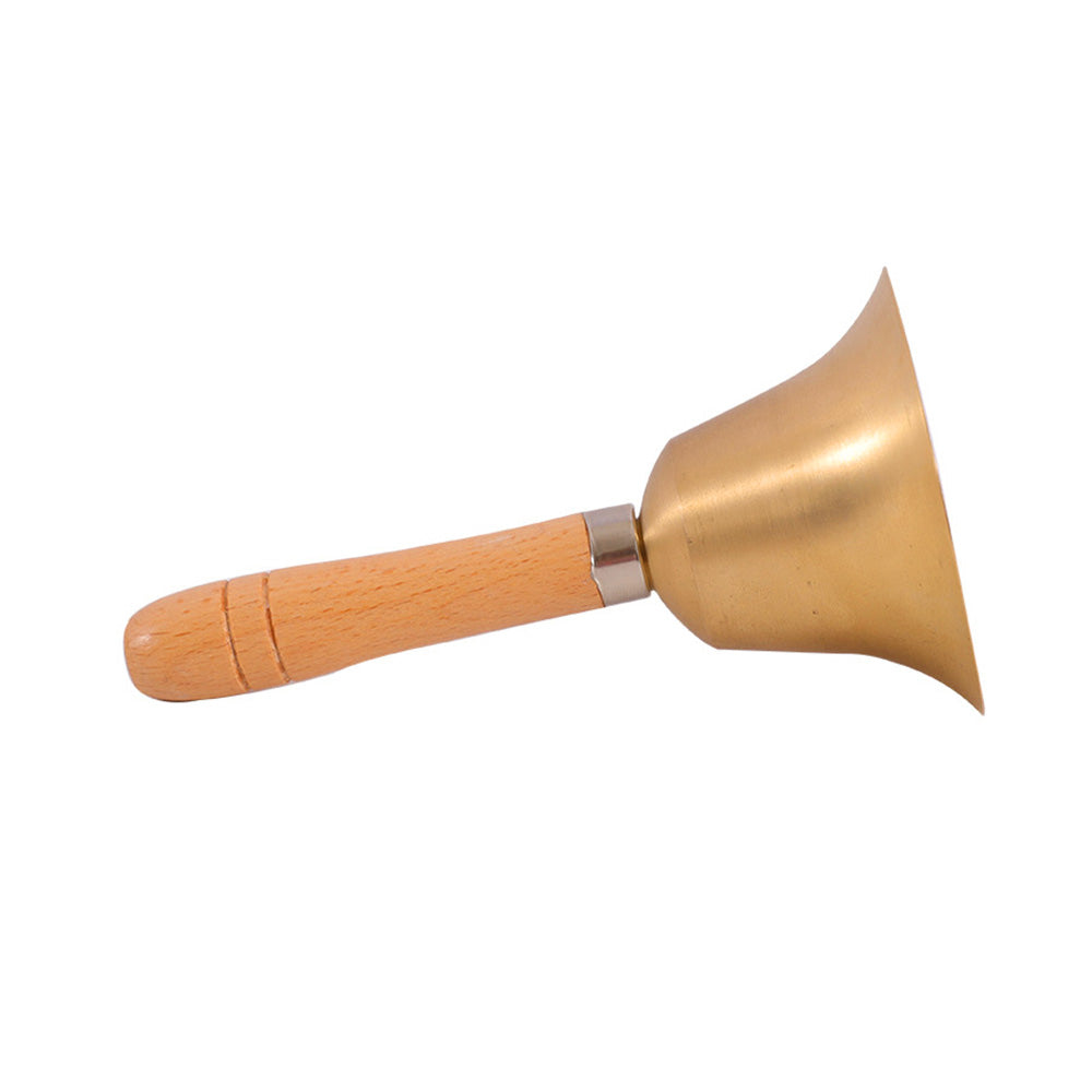 Brass Hand Bell Loud Call Bell Handbell Desk Ringbell for Wedding Festival-2